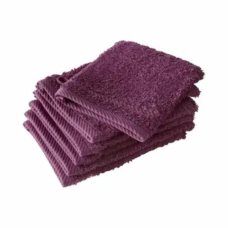 De Witte Lietaer Washandjes Helene Beet Red 15 X 21 Cm - 6 Stuks - Katoen