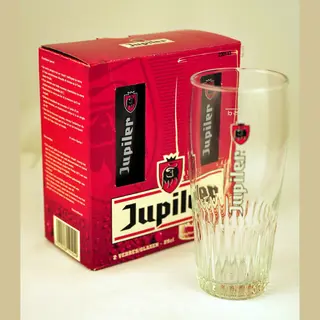 Jupiler 2 Bierglazen 25 cl