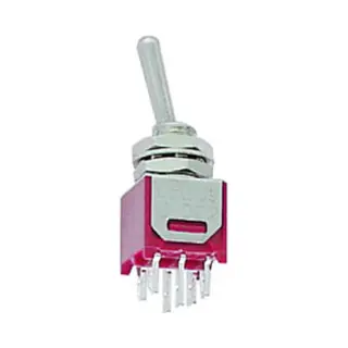 Velleman Ts-5E elektrischer Schalter Kippschalter 6P Rot, Stahl