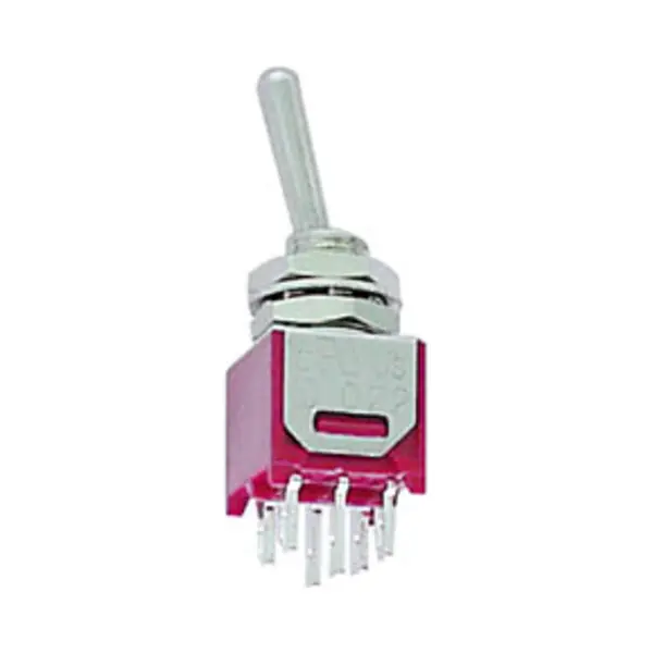 Velleman Ts-5E elektrischer Schalter Kippschalter 6P Rot, Stahl thumbnail