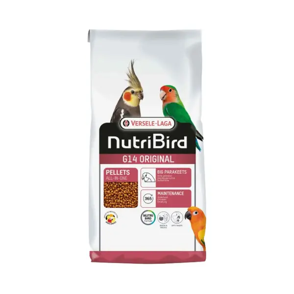 Versele-laga - Nutribird G14 Originalfutter In Extrudierten Pellets Fщr Gro¤e Sittiche, 10 Kg thumbnail