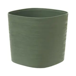Pot Met Waterreserve - Garden Id Respect - Groengroen 25 X 25 Cm - 100% Huishoudelijk Afval - 100% Recyclebaar - Gestructureerd Oppervlak.