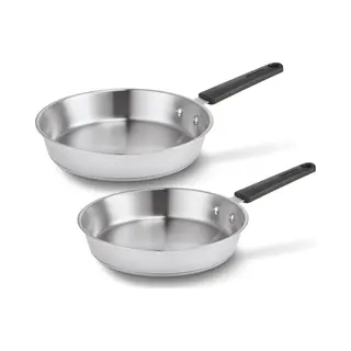 Brabantia Set Di Pentole In Acciaio Inossidabile Riciclato Per Godimento, Pan + Steelpan, Zilver