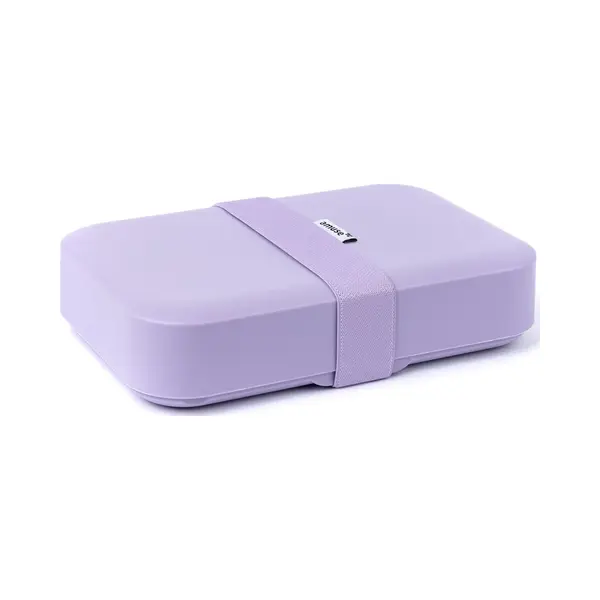 Amuse Lavender Lunchbox Large - Brooddoos Met Rekker– In Hoogte Verstelbaar – Bpa-vrij - Paars - 210 X 140 X 50 Mm thumbnail