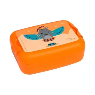 Amuse Broodtrommel Nijlpaard 1 Liter Oranje