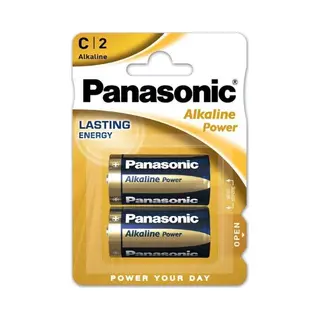 Panasonic LR14 2-Bl, Alkaline Power Alkaline 1.5V Niet-oplaadbare Batterij - Type C