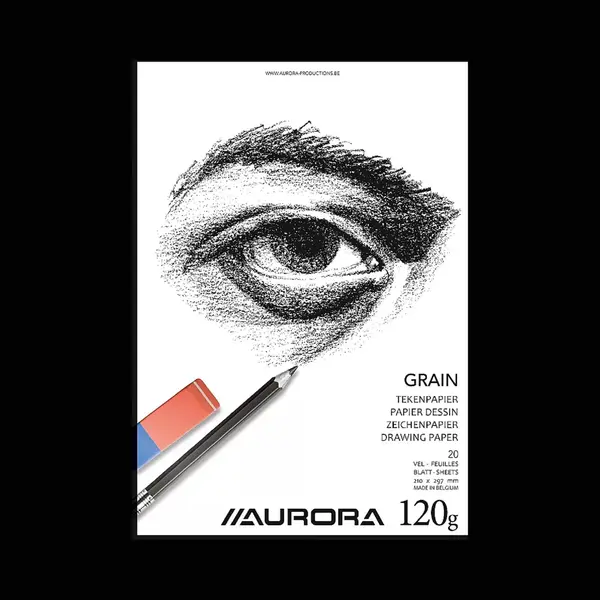Aurora Tekenblok - Grain - Tekenpapier - Schetsblok - A4 - 120g - 20 Vel thumbnail