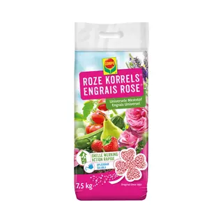 Compo Roze Korrels® - Rijke En Snelwerkende Meststof - Voor Alle Tuin-, Balkon-, Terras- En Kamerplanten - Zak 7, 5 Kg