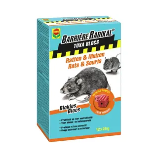 Compo Toxa Blocs - Ratten & Muizen (12 X 25 G)