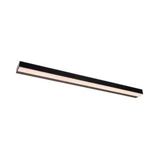 Lucide Alexa - Wandleuchte Länglich - 13W Led Inkl - 90 X 8 X 3, 6 Cm - IP44 - Schwarz