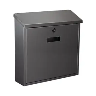 Toolland Monaco Briefkasten Silber Wandbriefkasten Verzinkter Stahl