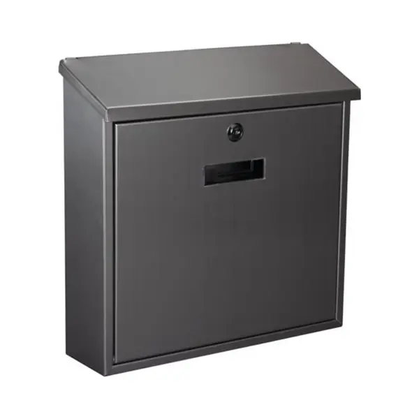 Toolland Monaco Briefkasten Silber Wandbriefkasten Verzinkter Stahl thumbnail