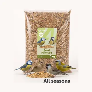 Vogelvoer – Flamingo Four Seasons Zaadmengsel – Buitenvogels – 5 Kg – Natuurlijk Zaadmengsel Voor Tuinvogels – Geschikt Voor Elk Seizoen –