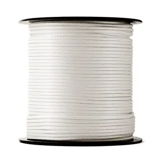 Snuro Gevlochten Nylon Touw (1mm, 500M) - Slijtvast Koord In Sterke Witte Polyamide - Paracord Koord - Met Zeer Hoge Breeksterktes