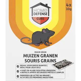 Home Defense Muizen Granen Alfachloralose Kant-en-Klare Lokdoos Magik Grain 4 Stuks