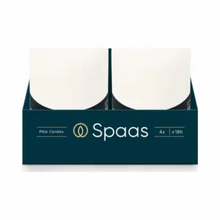 Spaas Cilinderkaars Wit 50/80 Mm± 18 Branduren