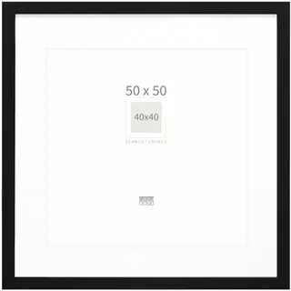 Deknudt Frames Fotolijst - Zwart Met Passe-partout - 40x40 / 50x50 Cm