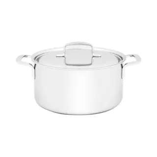 Demeyere 5-Plus Rvs Kookpan Met Deksel 24cm - Roestvrij Stalen Kookpot 5, 2 L - Geschikt Voor Alle Warmtebronnen Inclusief Inductie - Duurzaam -