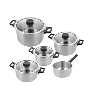 Demeyere Pannenset - Comfort 3 - Vintage - 5 -delig (geschikt Voor Inductie), Pan + Steelpan, Zilver