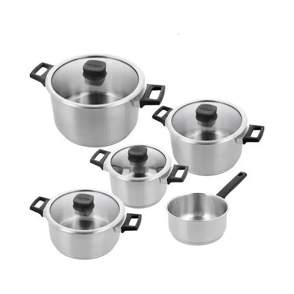 Demeyere Pannenset - Comfort 3 - Vintage - 5 -delig (geschikt Voor Inductie), Pan + Steelpan, Zilver thumbnail