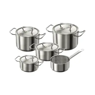 Demeyere Klassieke Pechset 5-delig, Pan Deksel, Zilver