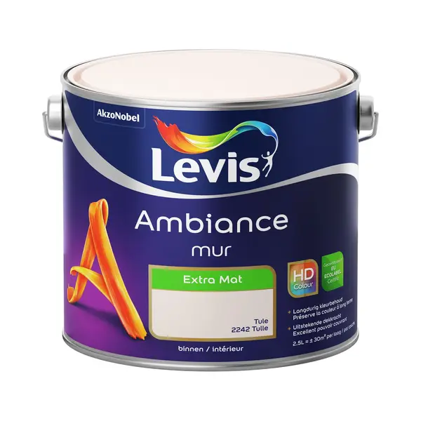 Levis - Ambiance Mur Extra Mat - Tule - 2, 5 L thumbnail