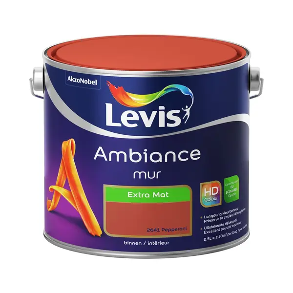 Levis - Ambiance Mur Extra Mat - Pepperoni - 2, 5 L thumbnail
