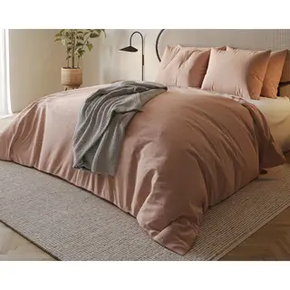 Clarysse Dekbedovertrek Noa 260x240 Cm (poederroze 3043) Zonder Slopen