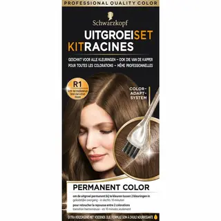 3x Schwarzkopf Uitgroeiset Haarverf Licht Tot Middenbruin R1
