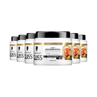 6x Gliss Haarmasker Total Repair Intense-Repair 400 Ml