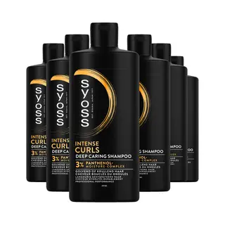 6er Pack - Syoss Shampoo Für Lockiges Und Welliges Haar - Intense Curls - 440ml