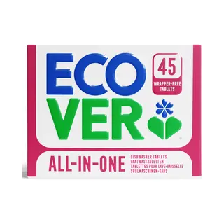 Ecover Wrapper Free All In One Dishwasher Tablets (45)