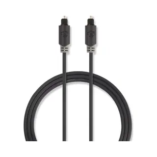 Nedis CABW25000AT10 audio kabel 1 m Toslink Antraciet