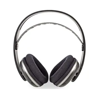 Nedis HPRF210BK Kopfhörer & Headset Verkabelt & Kabellos Kopfband Tv Schwarz, Silber