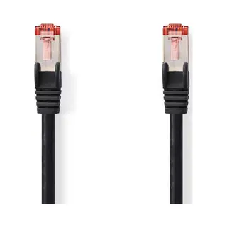 Nedis CCGP85221BK20 netwerkkabel Zwart 2 m Cat6 Sf/Utp (S-Ftp)