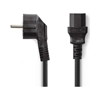 Nedis CEGP10000BK50 electriciteitssnoer Zwart 5 m Netstekker type F Iec C13