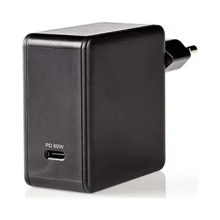 Nedis WCPD60W100BK oplader voor mobiele apparatuur Universeel Zwart Ac Binnen