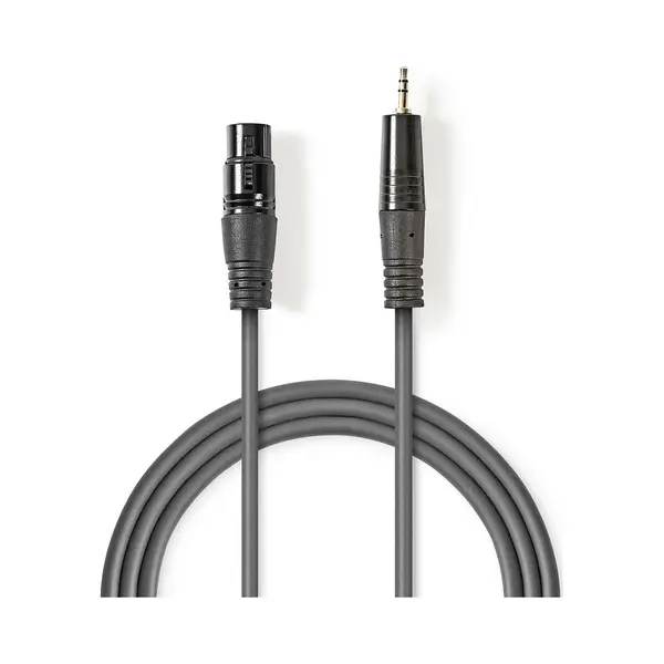 Nedis COTH15320GY10 Audio-Kabel 1 m Xlr (3-pin) Grau thumbnail