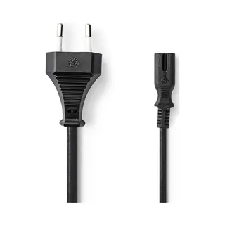 Nedis PCGB11040BK30 Stromkabel Schwarz 3 m C7-Koppler