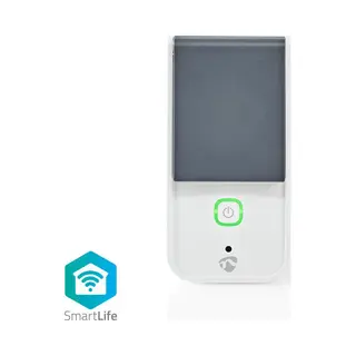 Nedis WIFIPO120EWT Smart Plug Grau, Weiß