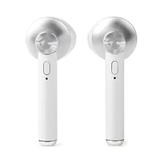 Nedis HPBT3052WT hoofdtelefoon/headset Hoofdtelefoons Draadloos In-ear Bluetooth Oplaadhouder Wit