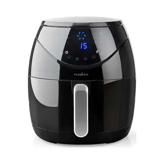 Nedis KAAF250EBK friteuse Enkel 6,5 l Vrijstaand 1800 W Heteluchtfriteuse Zwart