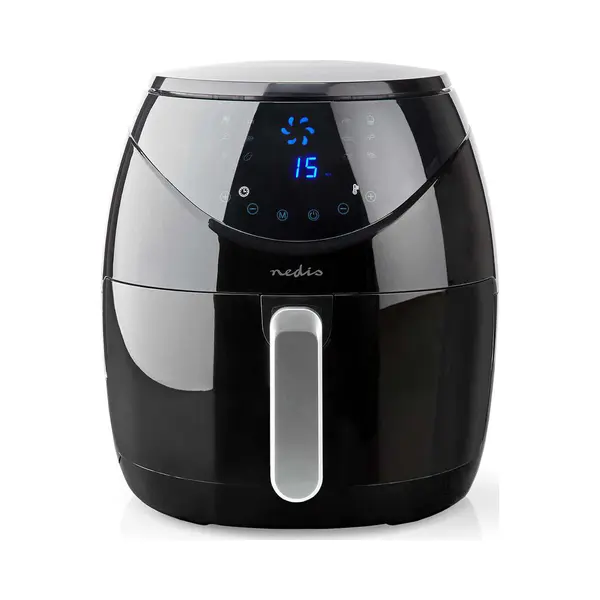 Nedis KAAF250EBK friteuse Enkel 6,5 l Vrijstaand 1800 W Heteluchtfriteuse Zwart thumbnail