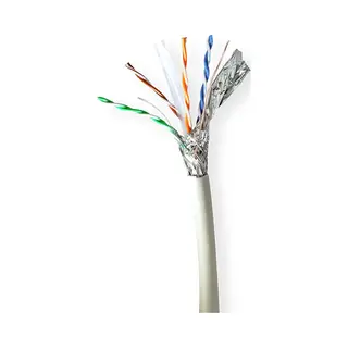 Nedis CCBG8538GY305S Netzwerkkabel Grau 305 m Cat6a S/Ftp (S-Stp)