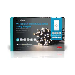 Nedis WIFILX02W50 decoratieve verlichting Lichtdecoratie ketting 50 gloeilamp(en) 2,21 W G