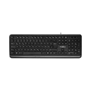 Nedis KBMU200BKDE Tastatur Büro Usb Qwertz Deutsch Schwarz