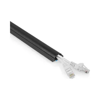 Nedis CMDT3312BK500 kabelbeheersysteem Vloer Kabelkanaal Zwart 1 stuk(s)