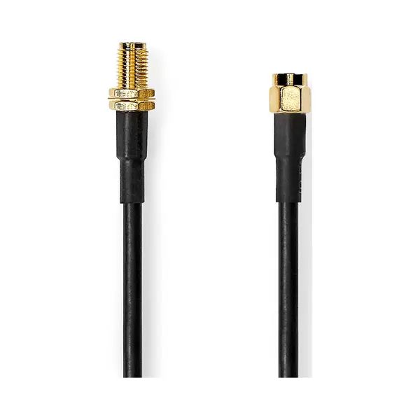 Nedis CSGB02400BK100 coax-kabel 10 m Sma Zwart thumbnail