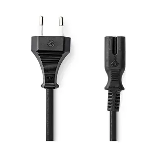 Nedis CEGL11040BK10 Stromkabel Schwarz 1 m C7-Koppler