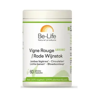 Be-Life Rode Wijnstok 1800 Bio - 60 Capsules